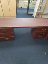 Load image into Gallery viewer, Large mahogany dressing table with drawers/desk
