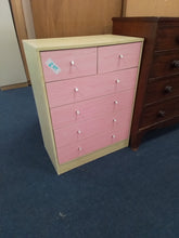 Load image into Gallery viewer, Pink Chest of Drawers
