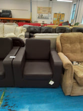 Load image into Gallery viewer, Brown Two Seater Sofa &amp; 2 Armchairs
