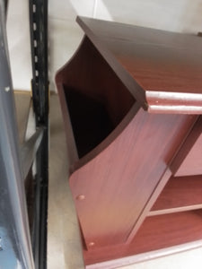 Mahogany Side Table/Magazine Rack