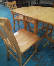 Load image into Gallery viewer, Light Wood Dining Table  &amp; 3 Chairs
