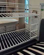 Load image into Gallery viewer, White Metal Bunk Bed Frame
