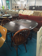 Load image into Gallery viewer, Extending Dining Table &amp; 4 Chairs
