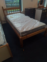 Load image into Gallery viewer, Pine Single Bedframe w/Factory Return Mattress
