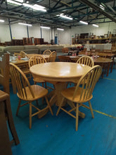 Load image into Gallery viewer, Circular Dining Table &amp; 4 Chairs
