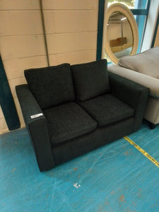 Black Two Seater Sofa