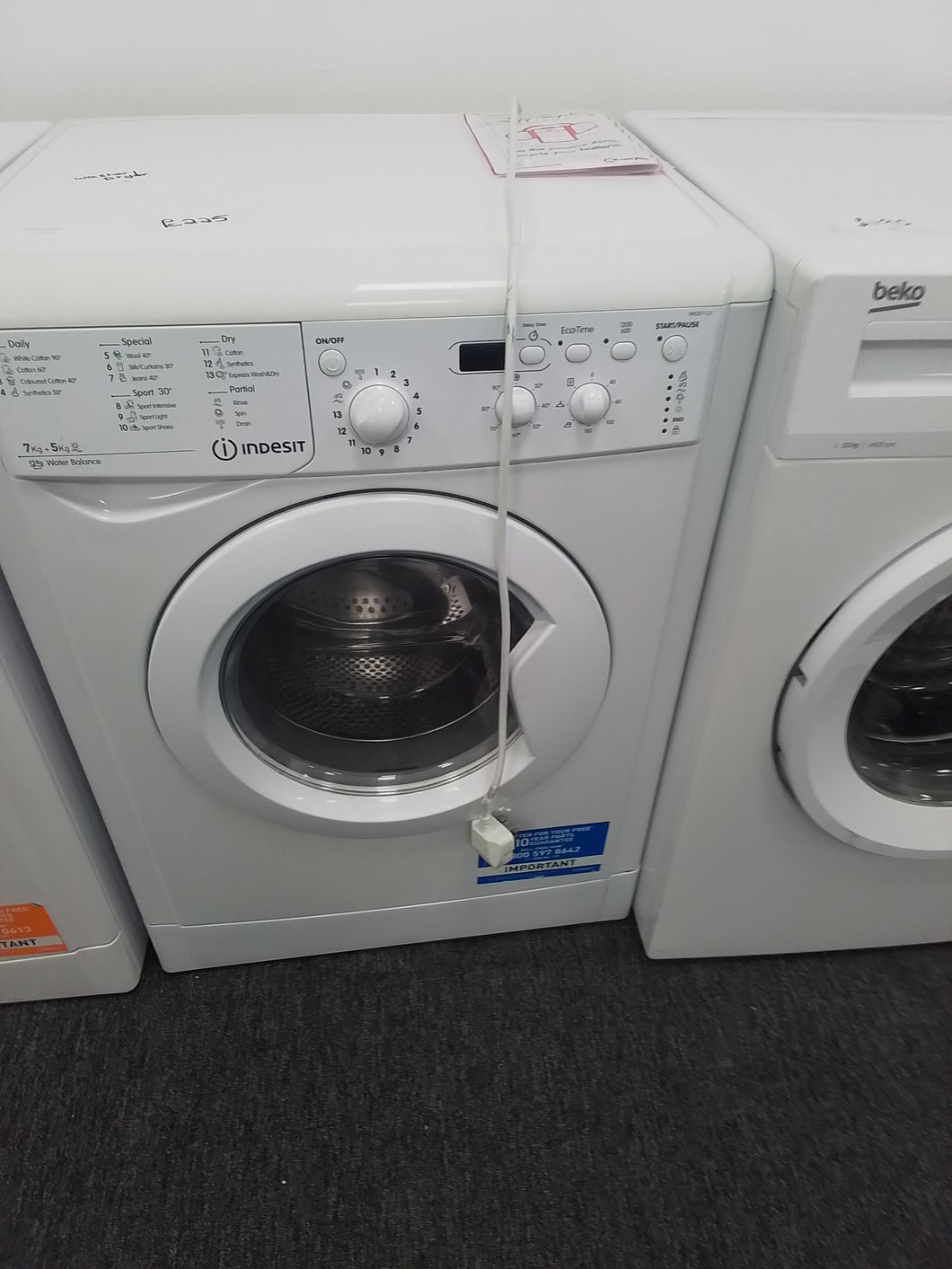 Indesit 7kg/5kg Washer Dryer