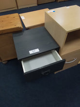 Load image into Gallery viewer, Black Bedside Cabinet
