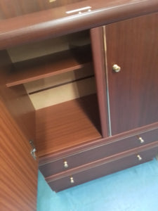 Mahogany storage unit