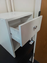 Load image into Gallery viewer, White Bedside Cabinet
