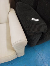 Load image into Gallery viewer, Black Corner Sofa &amp; Footstool
