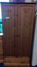 Load image into Gallery viewer, Pine Double Wardrobe
