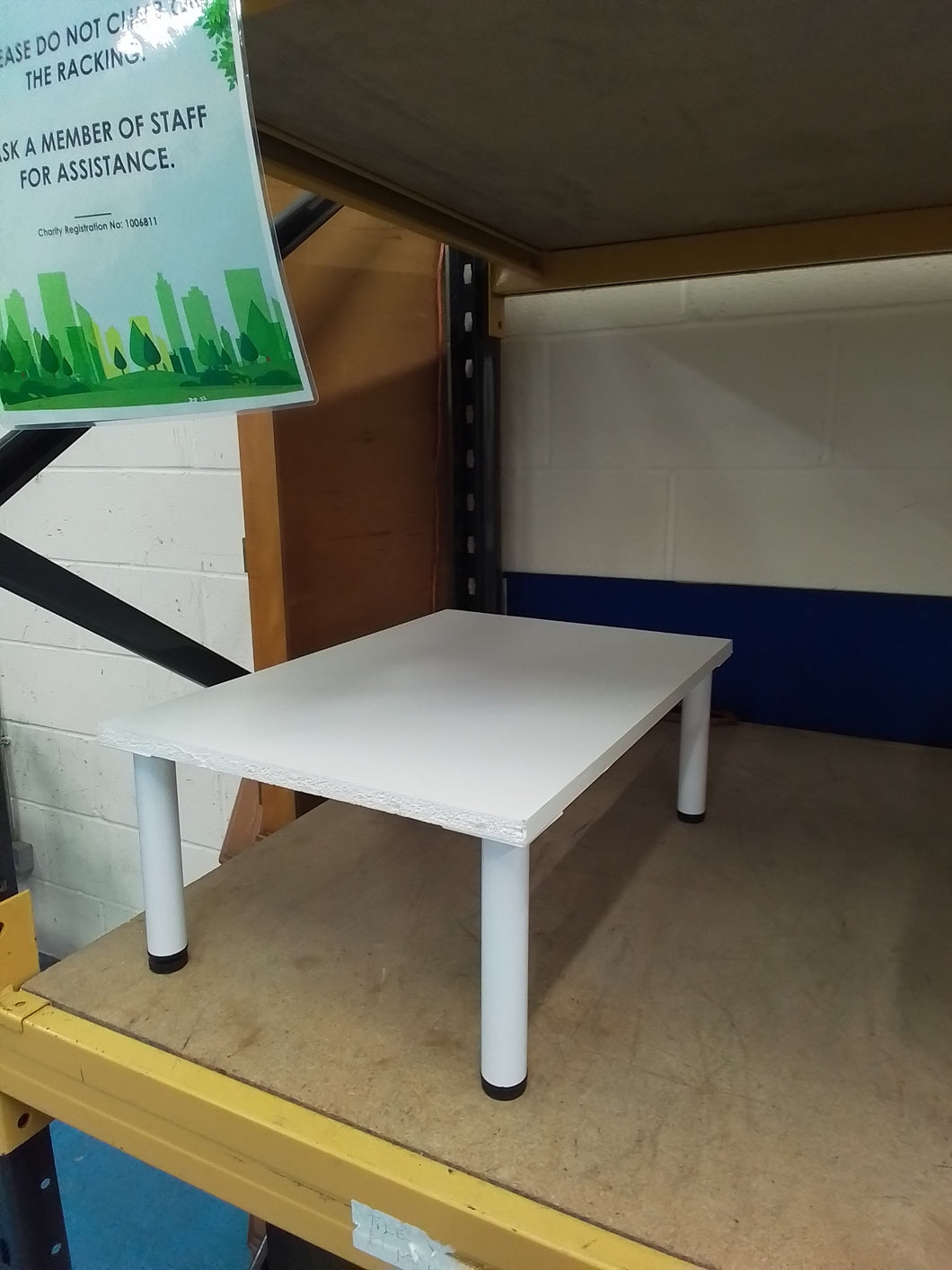White Low Side Table