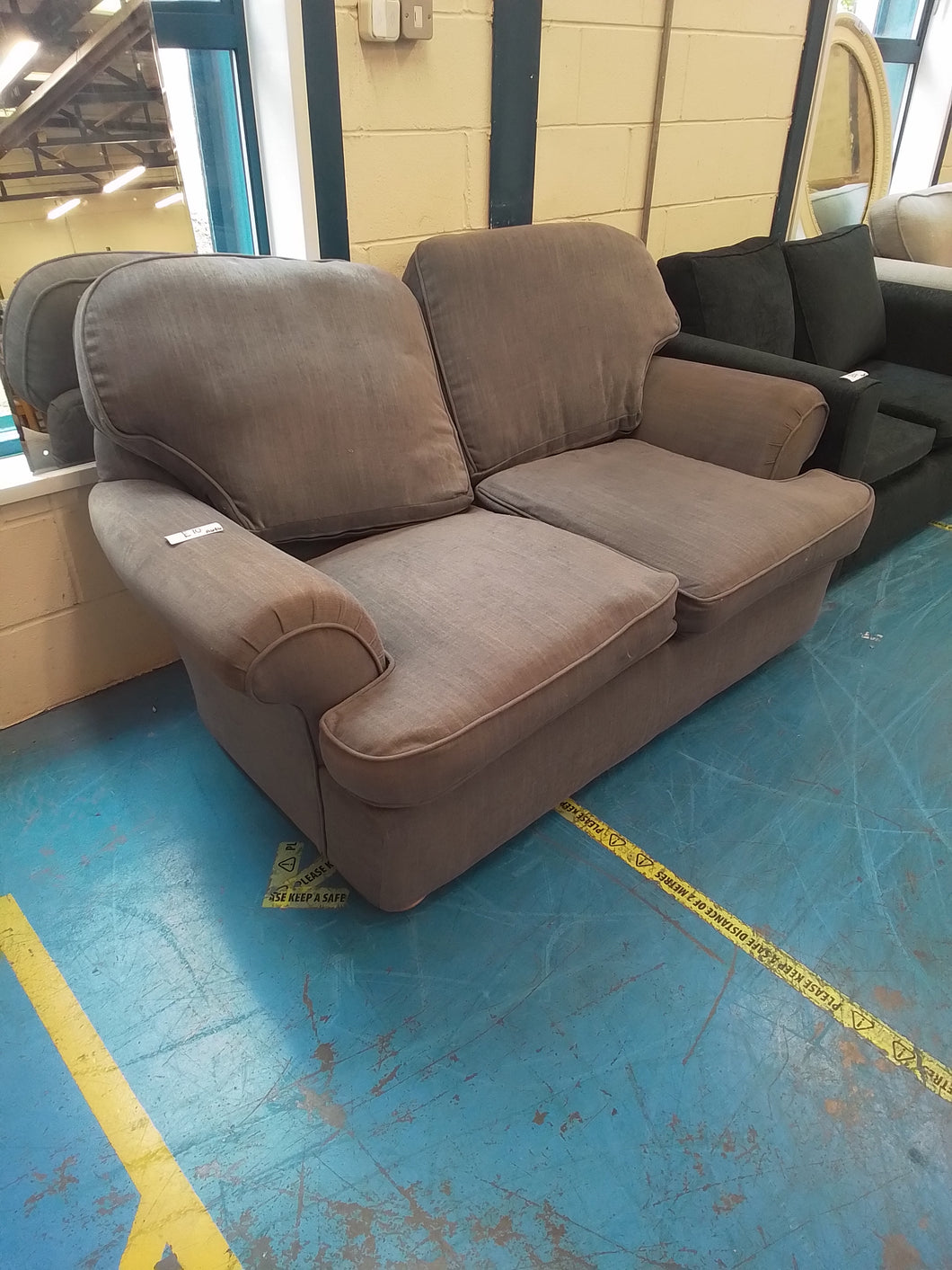 Grey Two Seater Sofa