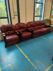 3 Seater sofa & 2 Armchairs