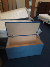 Load image into Gallery viewer, Blue Ottoman
