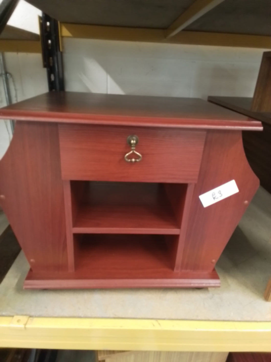 Mahogany Side Table/Magazine Rack