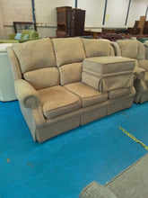 Load image into Gallery viewer, Three Seater Sofa, Armchair &amp; Footstool
