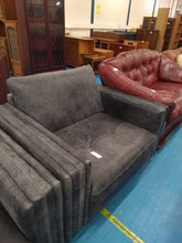 Load image into Gallery viewer, Grey Three Seater Sofa &amp; Armchair
