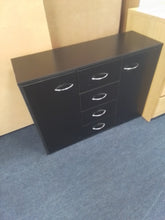 Load image into Gallery viewer, Black Unit/Drawers
