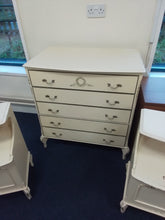 Load image into Gallery viewer, Cream Chest of Drawers
