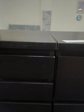 Load image into Gallery viewer, Black Chest of Drawers/Dressing Table

