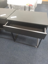 Load image into Gallery viewer, Black Bedside Cabinet

