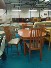Load image into Gallery viewer, Extending Dining Table &amp; 4 Chairs
