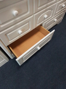 White Chest of Drawers & 2 Bedside Cabinets
