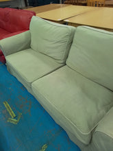 Load image into Gallery viewer, Large Two Seater Mint Sofa
