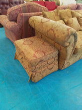 Load image into Gallery viewer, Three &amp; Two Seater Sofa &amp; Footstool
