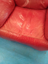 Load image into Gallery viewer, Red electric reclining armchair
