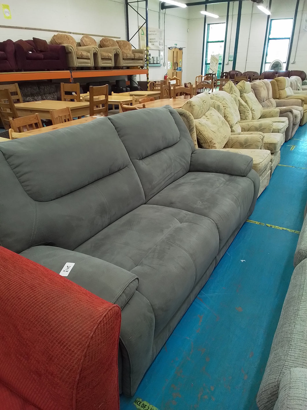 Three Seater Grey Sofa