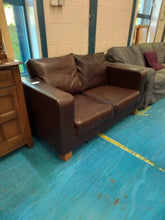 Load image into Gallery viewer, Brown Two Seater Sofa
