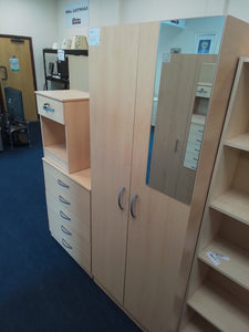 Wardrobe, Chest of drawers, and bedside cabinet