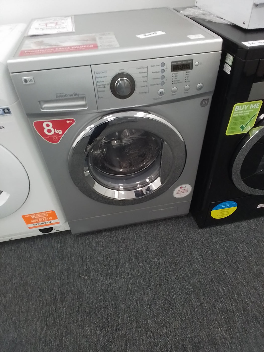 Silver Washing Machine