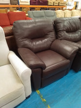 Load image into Gallery viewer, Brown Three Seater Sofa &amp; Armchair
