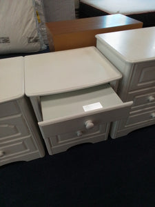 White Chest of Drawers & 2 Bedside Cabinets