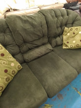 Load image into Gallery viewer, Green 3 seater sofa
