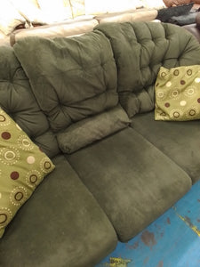 Green 3 seater sofa