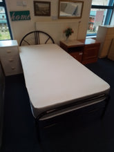 Load image into Gallery viewer, Black Single Bedframe w/Factory Return Mattress
