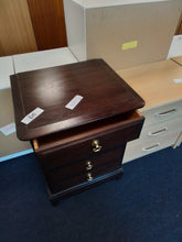 Load image into Gallery viewer, Mahogany Bedside Cabinet
