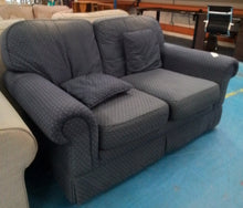 Load image into Gallery viewer, Blue Two Seater Sofa
