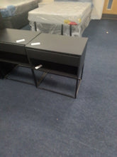 Load image into Gallery viewer, Black Bedside Cabinet
