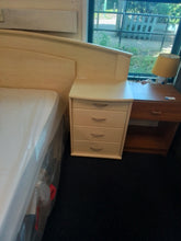 Load image into Gallery viewer, Kingsize Headboard w/Built In Bedside Cabinets
