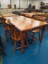 Load image into Gallery viewer, Pine Dining Table &amp; 4 Chairs
