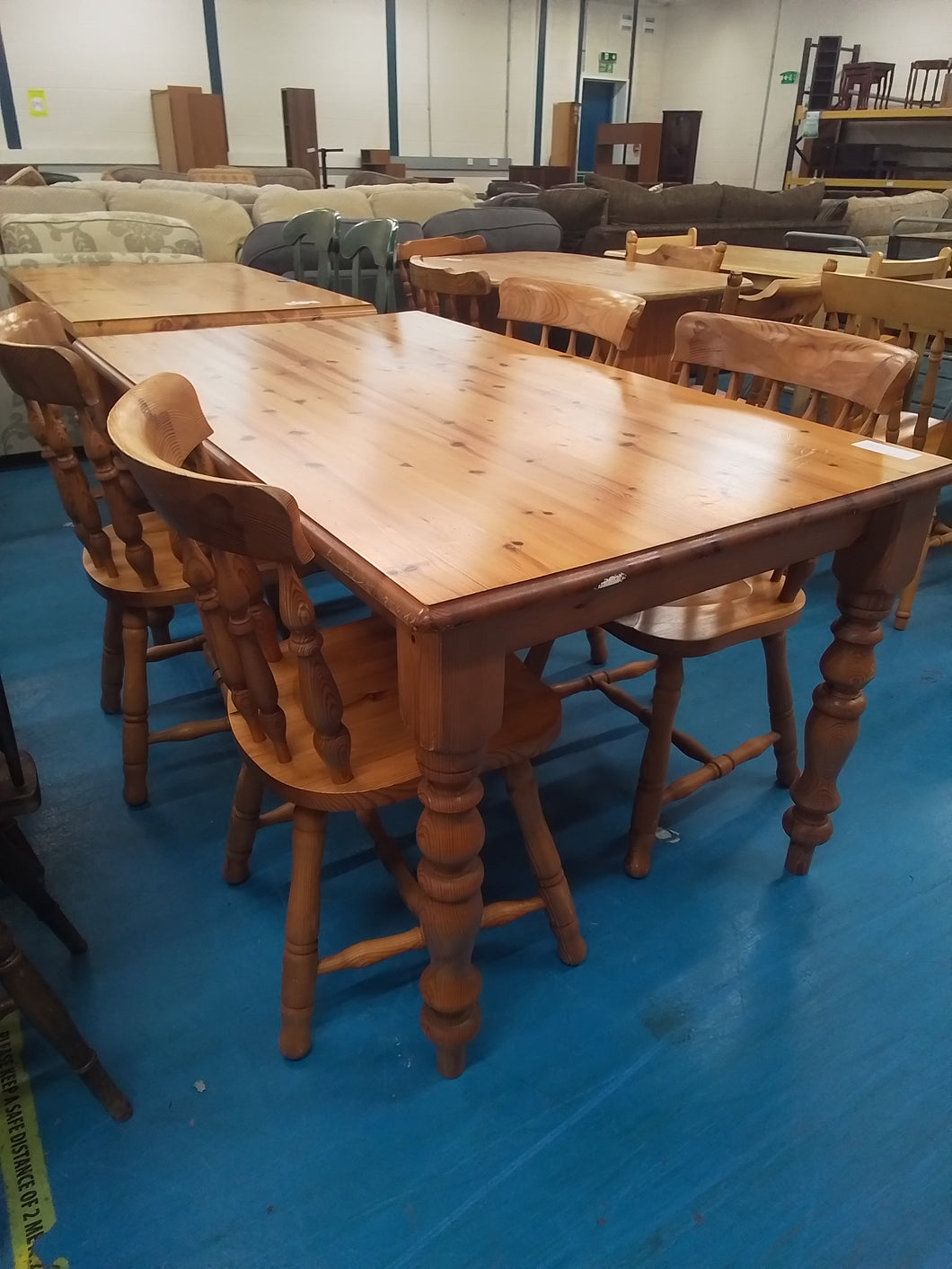 Pine Dining Table & 4 Chairs