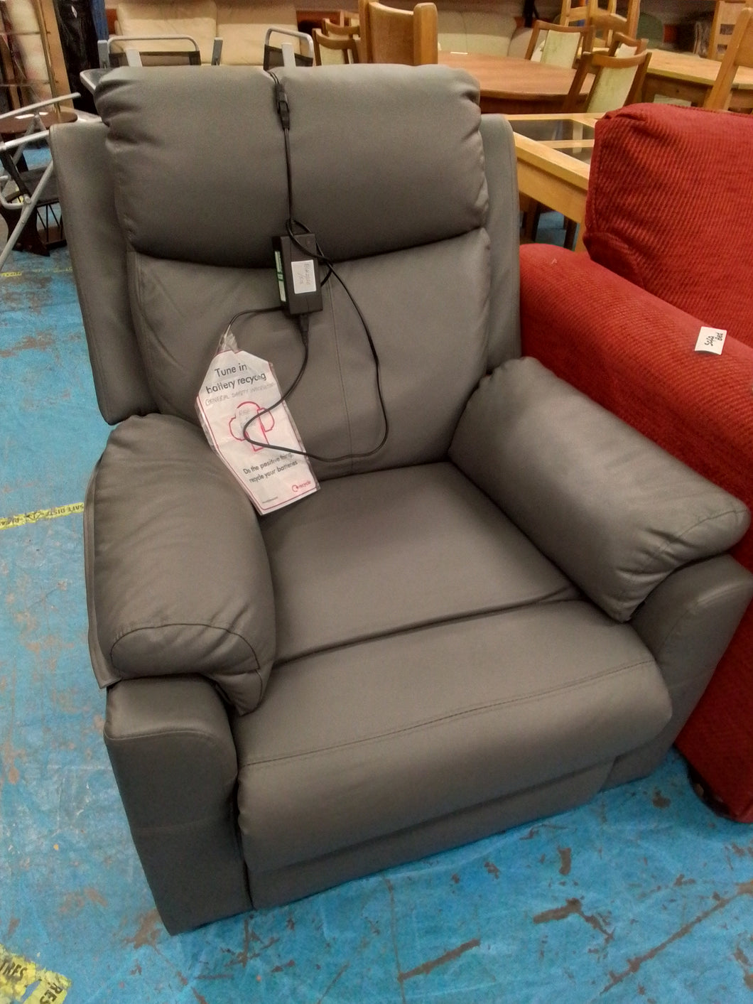 Grey Riser Recliner