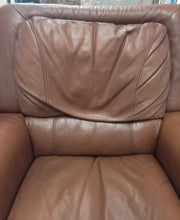 Load image into Gallery viewer, Brown Leather Manual Recliner
