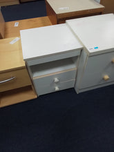 Load image into Gallery viewer, White Bedside Cabinet
